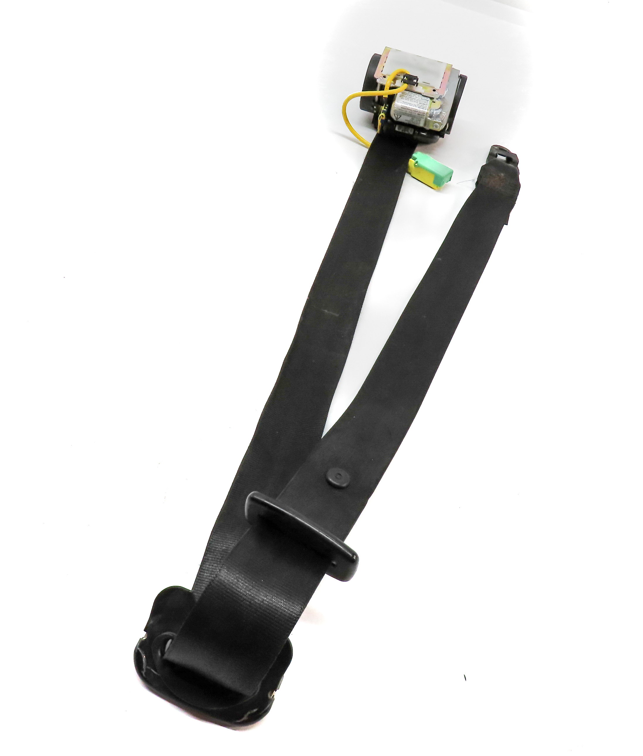 03-05 PORSCHE CAYENNE (955) LEFT FRONT DRIVER SEATBELT BUCKLE RETRACTOR (Black) — exact item pictured
